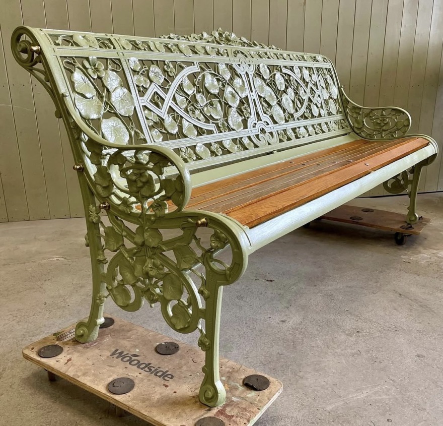 Antique Coalbrookdale Bench
