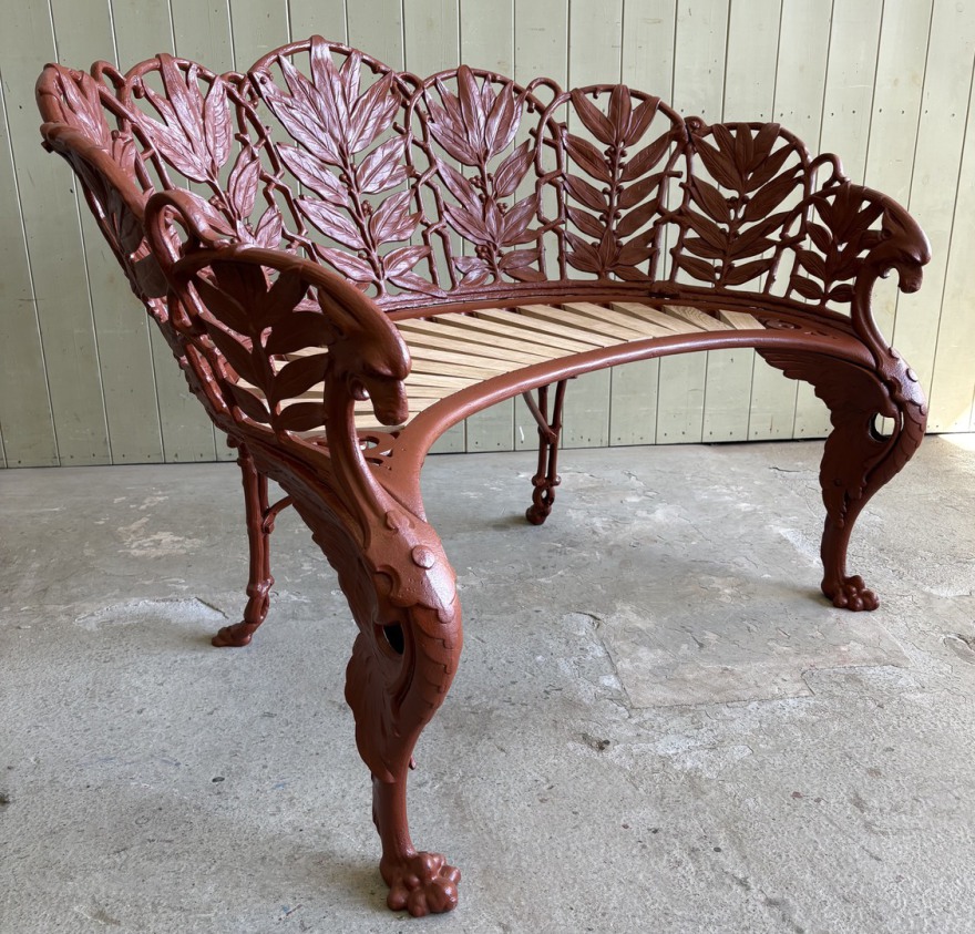 Antique Coalbrookdale Bench
