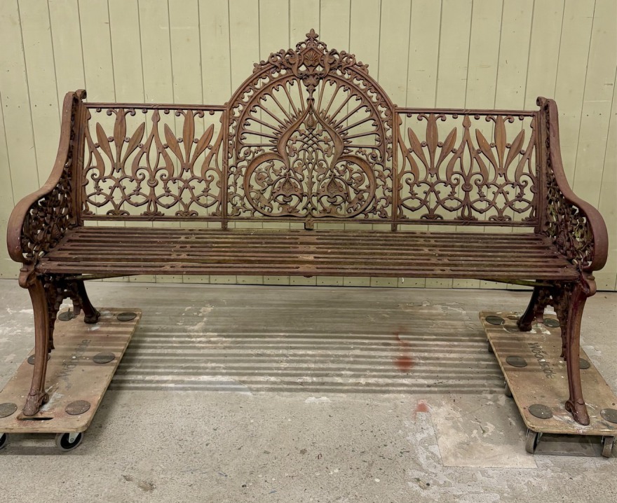 Antique Coalbrookdale Bench