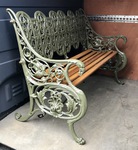 Coalbrookdale cast iron bench 