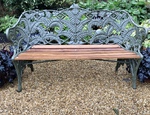 Antique cast iron bench
