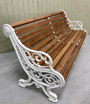 antique cast iron bench