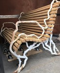 Antique Cast Iron Bench 