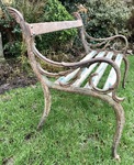Antique cast iron bench ends