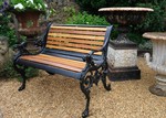 antique cast iron bench