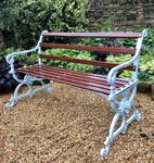 antique cast iron bench