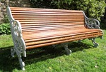 Antique Cast Iron Bench