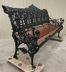 Antioque cast iron bench