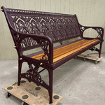 Antique Coalbrookdale Bench 