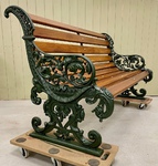 Antique Cast Iron Bench 
