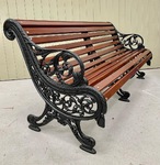 Antique Cast Iron Bench