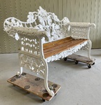 Antique Cast Iron Bench 