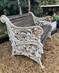 antique cast iron bench