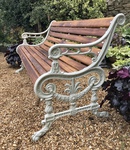 antique cast iron bench