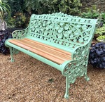 antique cast iron bench