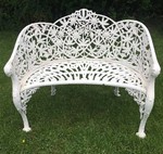 Antique Coalbrookdale Bench 
