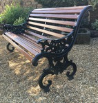 Antique Cast Iron Bench 