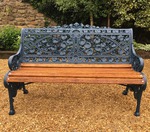 Antique Cast Iron Bench