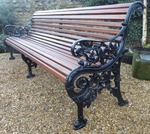 Antique Cast Iron Bench 