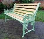 Antique Coalbrookdale Bench