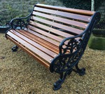 Antique Cast Iron Bench