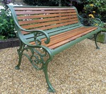 Antique Cast Iron Bench
