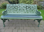 Antique Cast Iron Bench