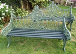 Antique Cast Iron Bench