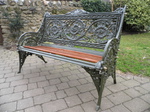 Antique Cast Iron Bench