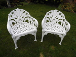 Antique Cast Iron Chairs