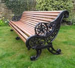 Antique Cast Iron Bench